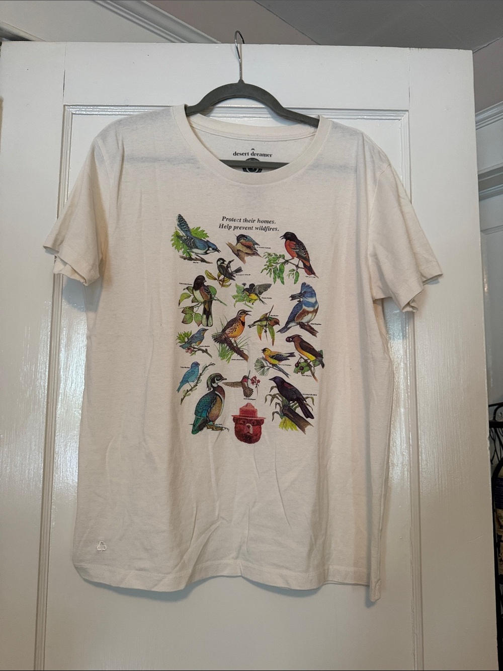 Desert Dreamer Cream Bird Graphic Tee